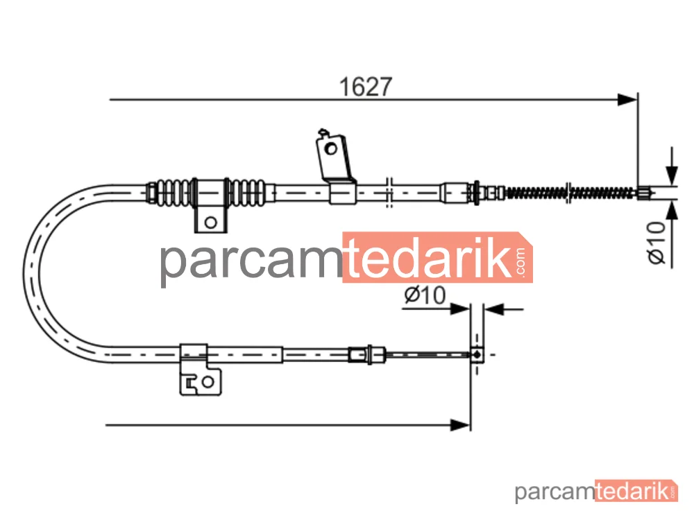 BOSCH 1987482274 | Teller ve Halatlar — Mitsubishi Outlander II, Peugeot 4007, Citroen C-Crosser