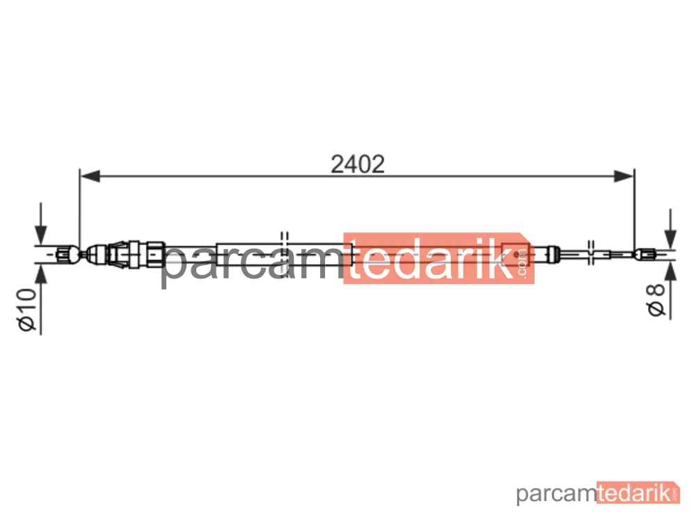 BOSCH 1987482276 | Teller ve Halatlar — Citroen Berlingo, Citroen Berlingo Multispace