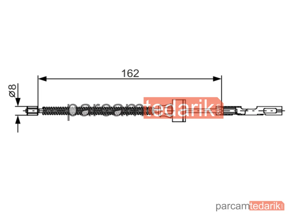BOSCH 1987482278 | Teller ve Halatlar — Ford B-Max, Ford Fiesta VI, Mazda 2