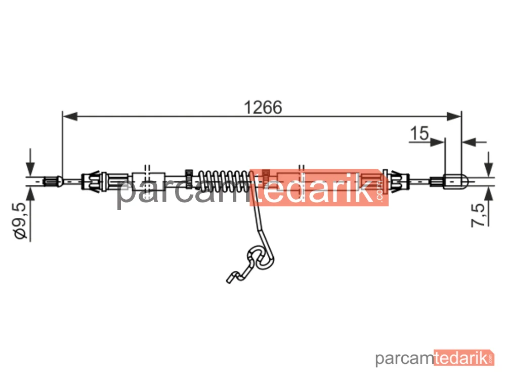 BOSCH 1987482281 | Teller ve Halatlar — Ford Transit, Ford Transit Tourneo