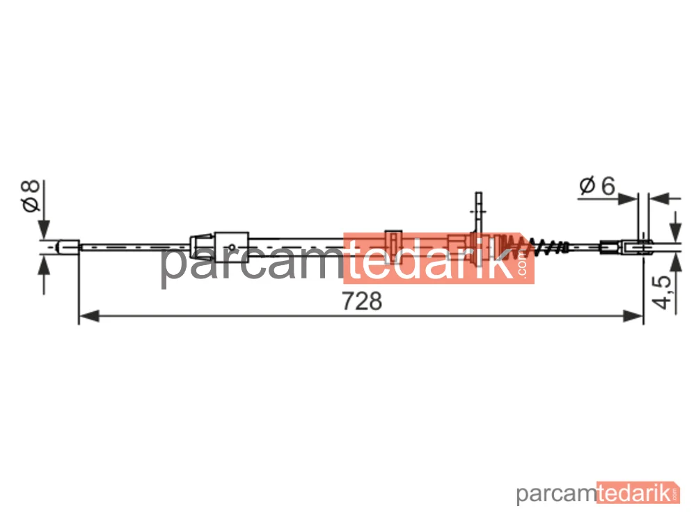 BOSCH 1987482301 | Teller ve Halatlar — Mercedes-Benz C-Serisi, Mercedes-Benz C-Serisi T-Model