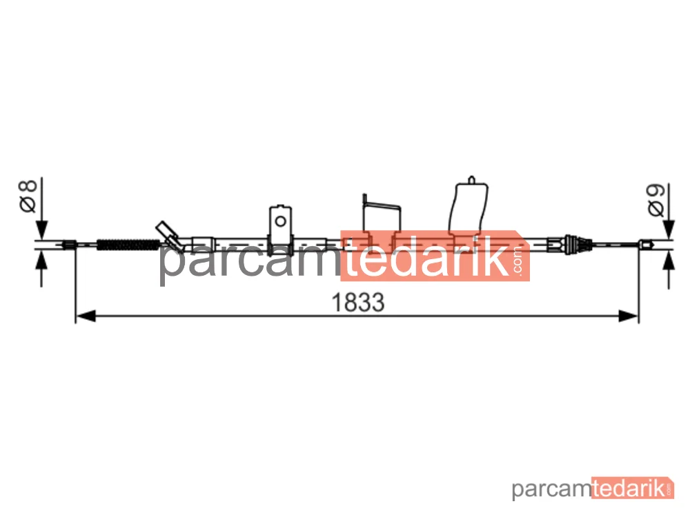 BOSCH 1987482340 | Teller ve Halatlar — Nissan Qashqai I