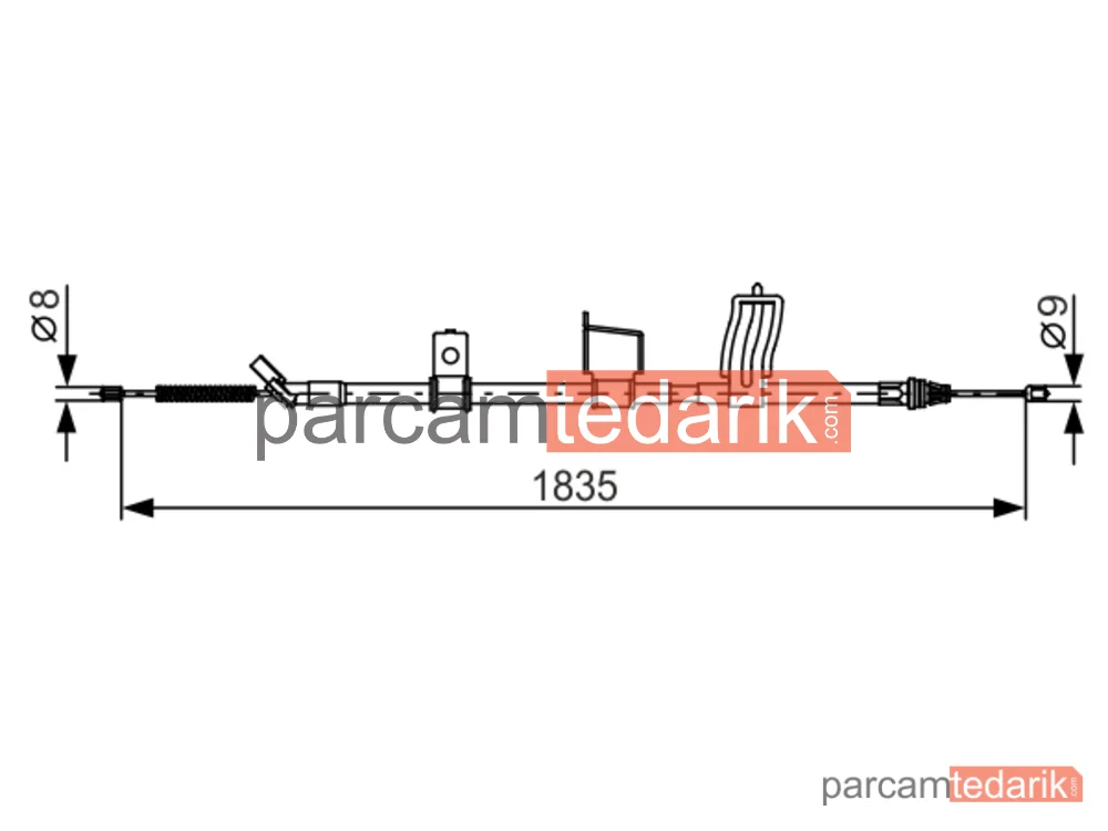 BOSCH 1987482341 | Teller ve Halatlar — Nissan Qashqai I