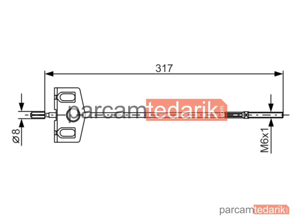 BOSCH 1987482342 | Teller ve Halatlar — Nissan X-Trail II