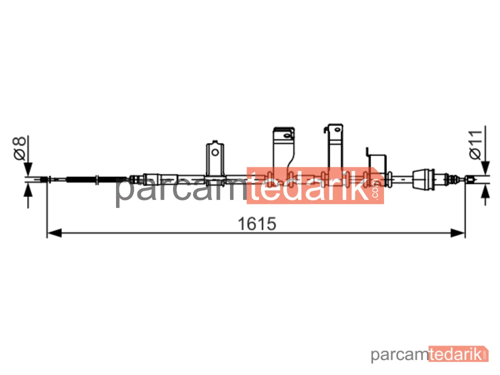 BOSCH 1987482349 | Teller ve Halatlar — Hyundai i20 I