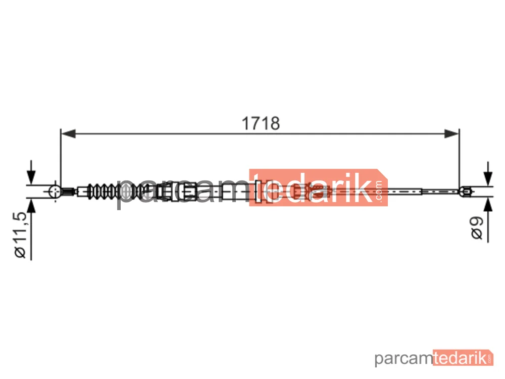 BOSCH 1987482378 | Teller ve Halatlar — VW Caddy III, VW Caddy III Mpv