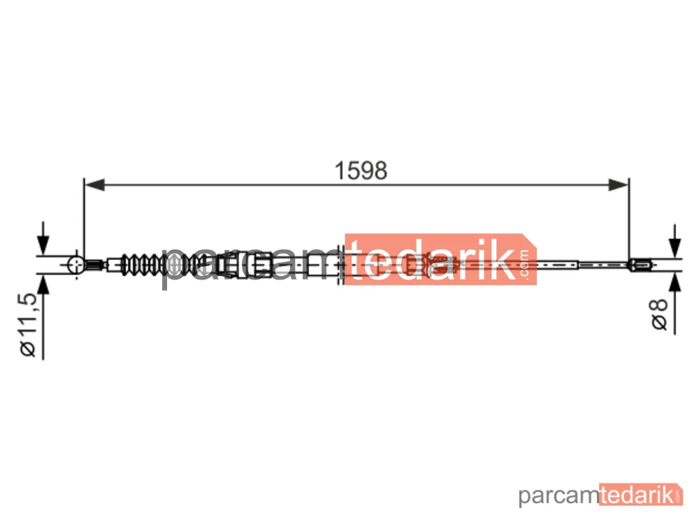 BOSCH 1987482379 | El Fren Teli — VW Jetta IV