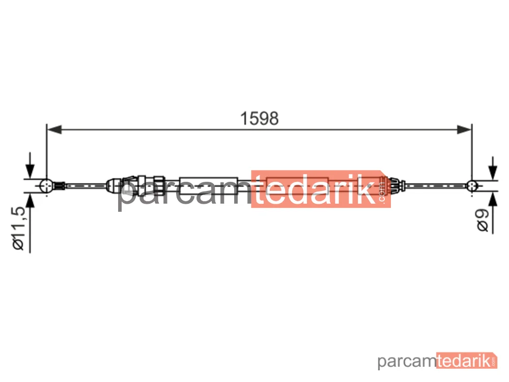 BOSCH 1987482388 | Teller ve Halatlar — Renault Trafic II, Nissan Primastar, Opel Vivaro A