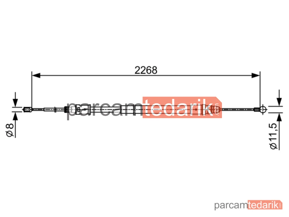 BOSCH 1987482409 | Teller ve Halatlar — Citroen C5 III, Citroen C5 III Break