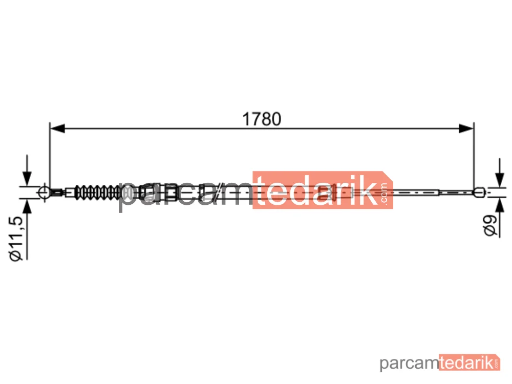 BOSCH 1987482458 | Teller ve Halatlar — Seat Toledo IV, Skoda Rapid, Skoda Rapid Spaceback