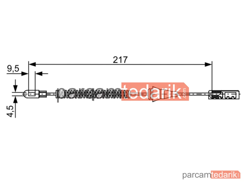 BOSCH 1987482461 | Teller ve Halatlar — Opel Corsa C