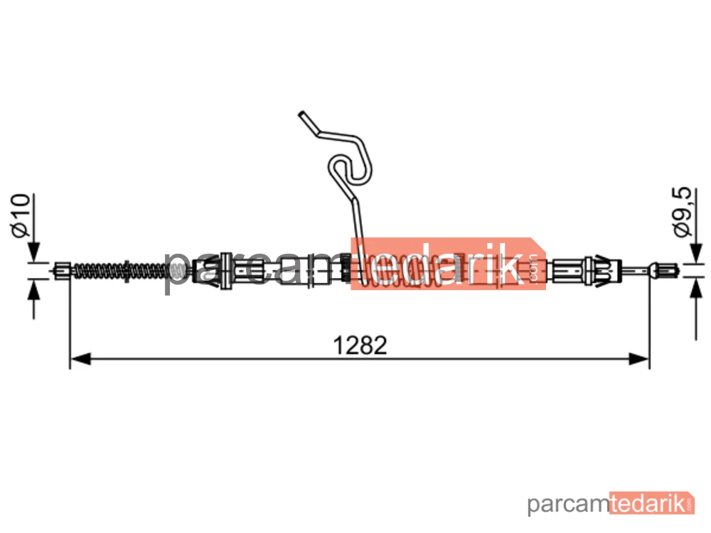 BOSCH 1987482462 | Teller ve Halatlar — Ford Transit, Ford Transit Tourneo