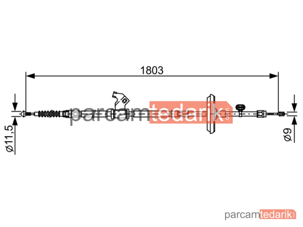 BOSCH 1987482508 | Teller ve Halatlar — Chevrolet Cruze