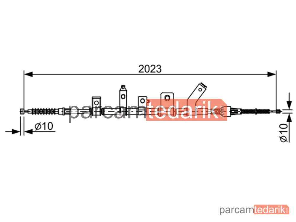 BOSCH 1987482515 | Teller ve Halatlar — Mitsubishi L200 / Triton