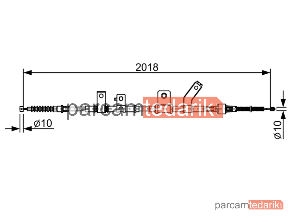 BOSCH 1987482516 | Teller ve Halatlar — Mitsubishi L200 / Triton