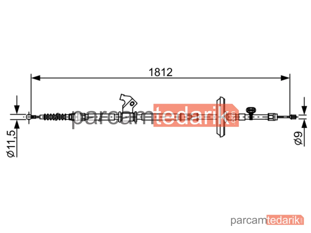 BOSCH 1987482536 | Teller ve Halatlar — Opel Astra J GTC, Opel Cascada