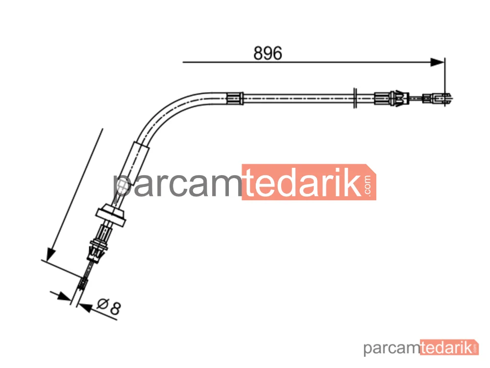 BOSCH 1987482543 | Teller ve Halatlar — Ford Transit Custom V362, Ford Tourneo Custom V362, Ford Transit V363