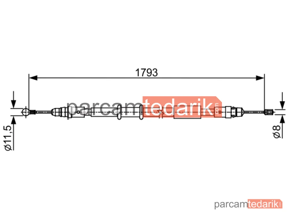 BOSCH 1987482550 | Teller ve Halatlar — Renault Master III