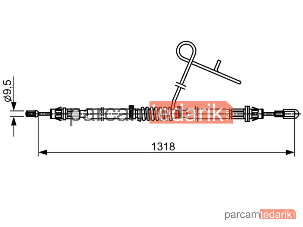 BOSCH 1987482559 | Teller ve Halatlar — Ford Transit V363, Ford Transit Custom V362