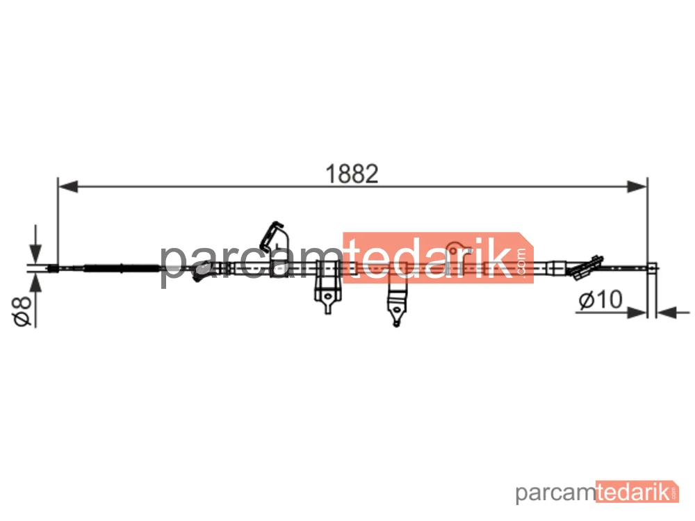 BOSCH 1987482567 | Teller ve Halatlar — Toyota Rav 4 III