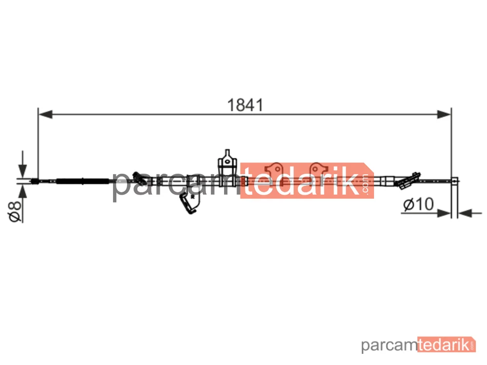 BOSCH 1987482568 | Teller ve Halatlar — Toyota Rav 4 III