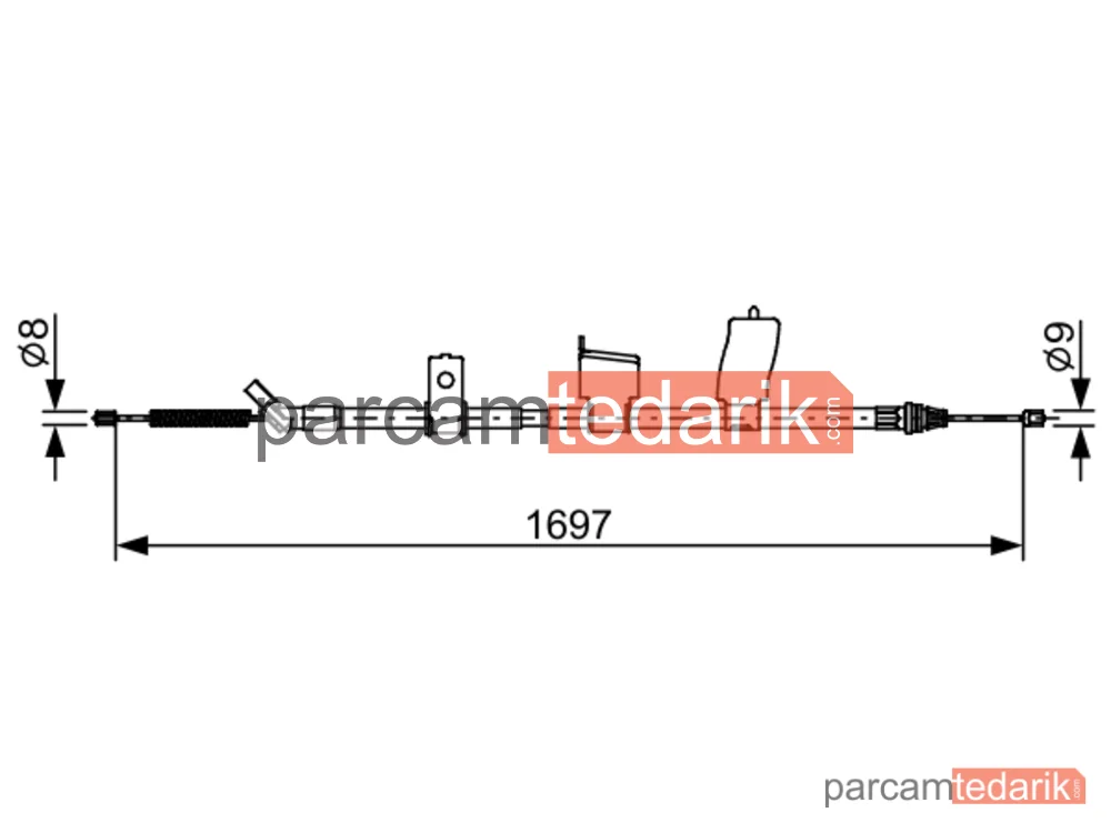 BOSCH 1987482627 | Teller ve Halatlar — Nissan X-Trail II