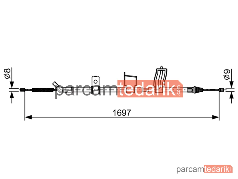 BOSCH 1987482628 | Teller ve Halatlar — Nissan X-Trail II