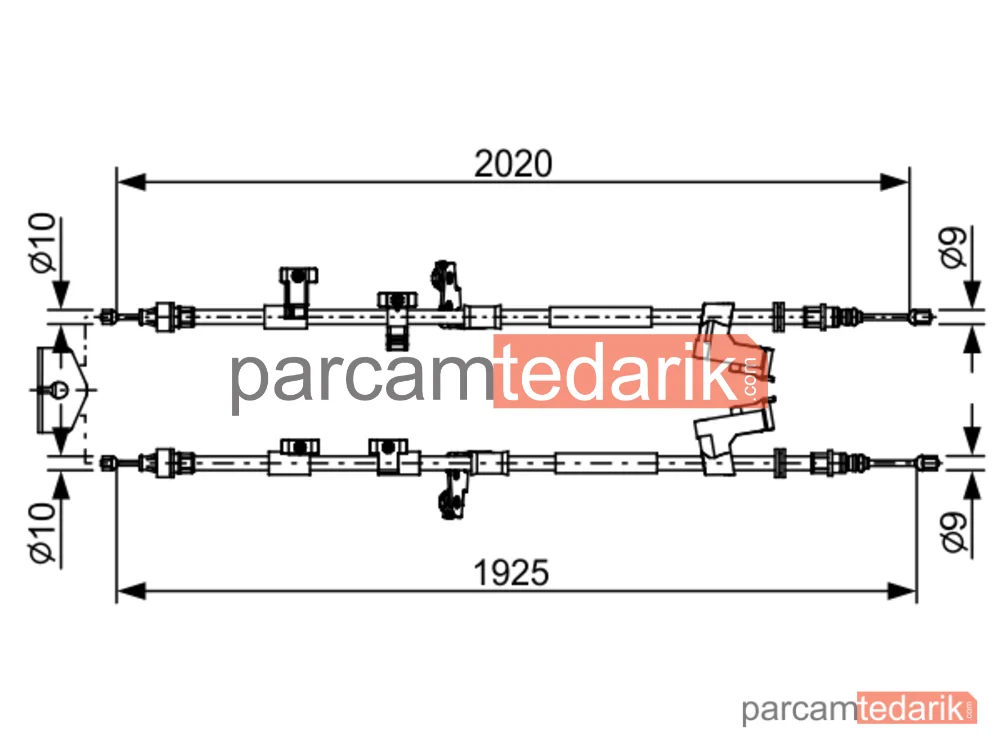 BOSCH 1987482709 | Teller ve Halatlar — Ford Kuga II