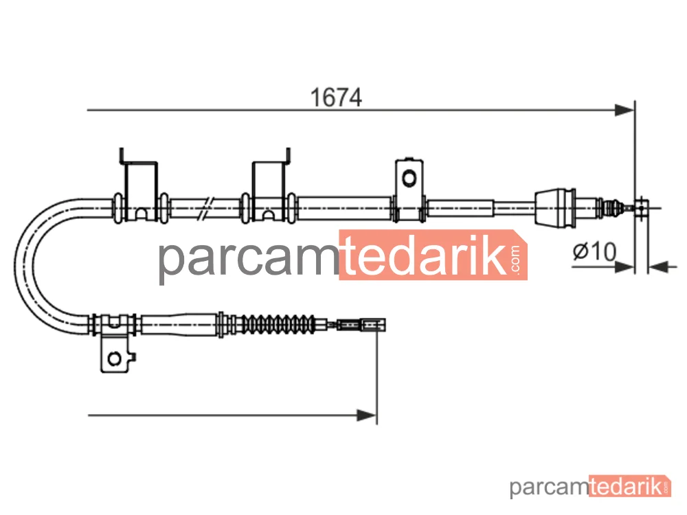BOSCH 1987482714 | Teller ve Halatlar — Hyundai i30, Hyundai Elantra IV
