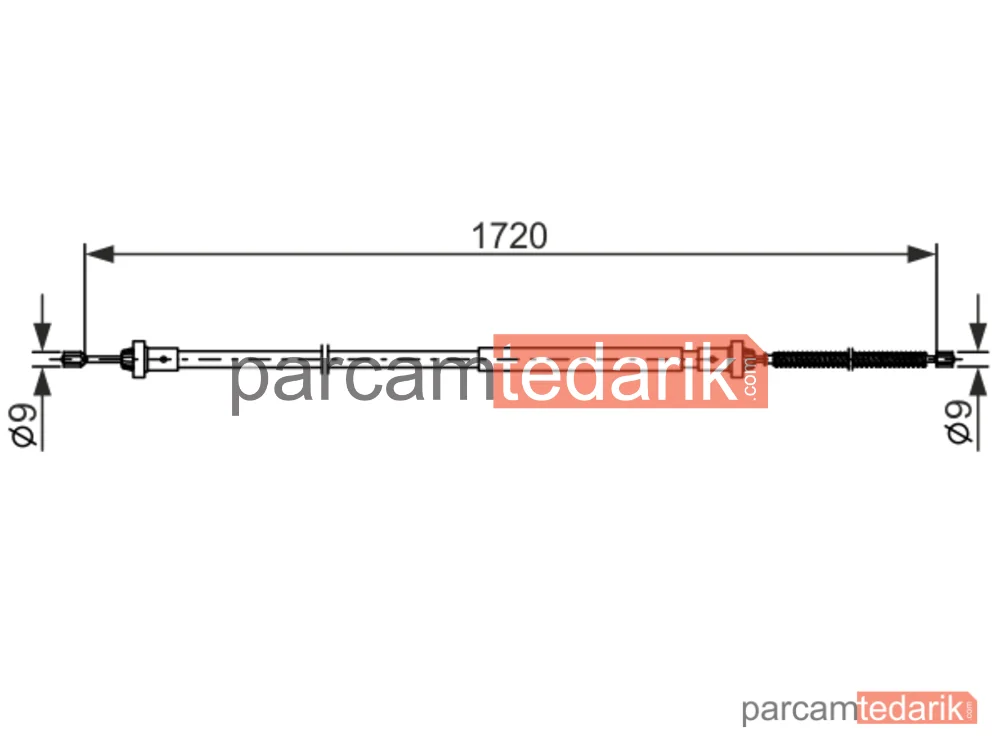 BOSCH 1987482831 | Teller ve Halatlar — Dacia Logan Mcv II, Renault Logan II