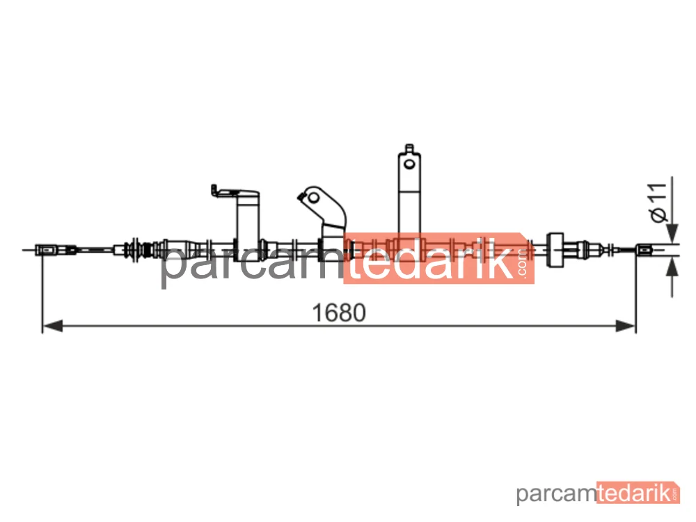 BOSCH 1987482849 | Teller ve Halatlar — Hyundai Accent IV