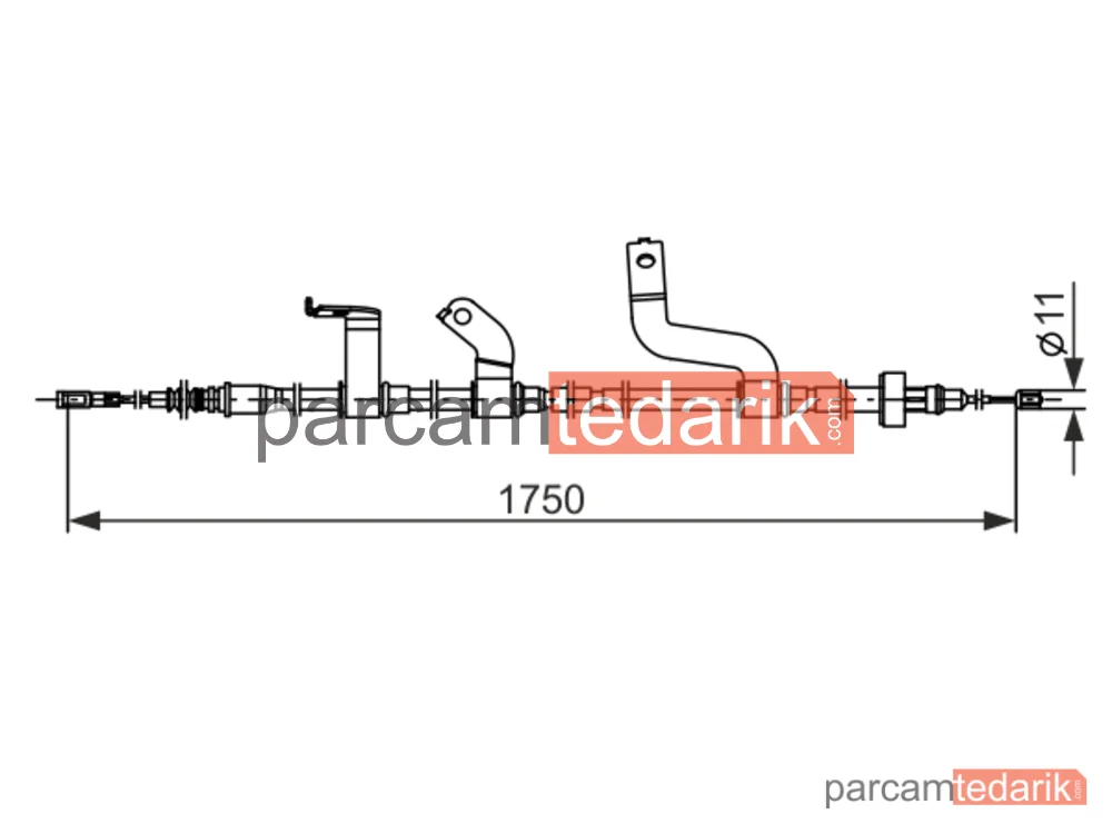 BOSCH 1987482850 | Teller ve Halatlar — Hyundai Accent IV