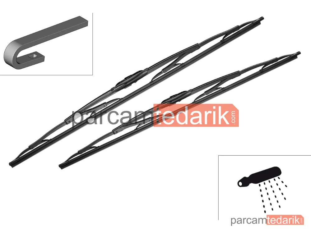 Silecek Süpürgesi (550 mm) — Mercedes-Benz Vito, Mercedes-Benz V-Serisi - 3397001725