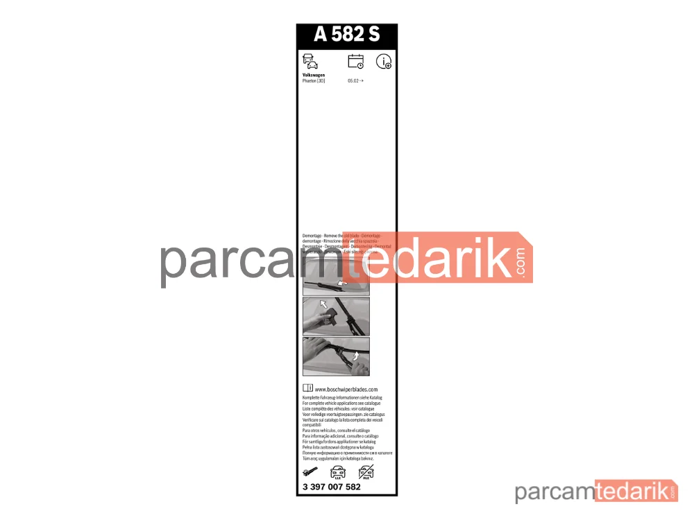 BOSCH 3397007582 | Silecek Süpürgesi (530 mm) — VW Phaeton