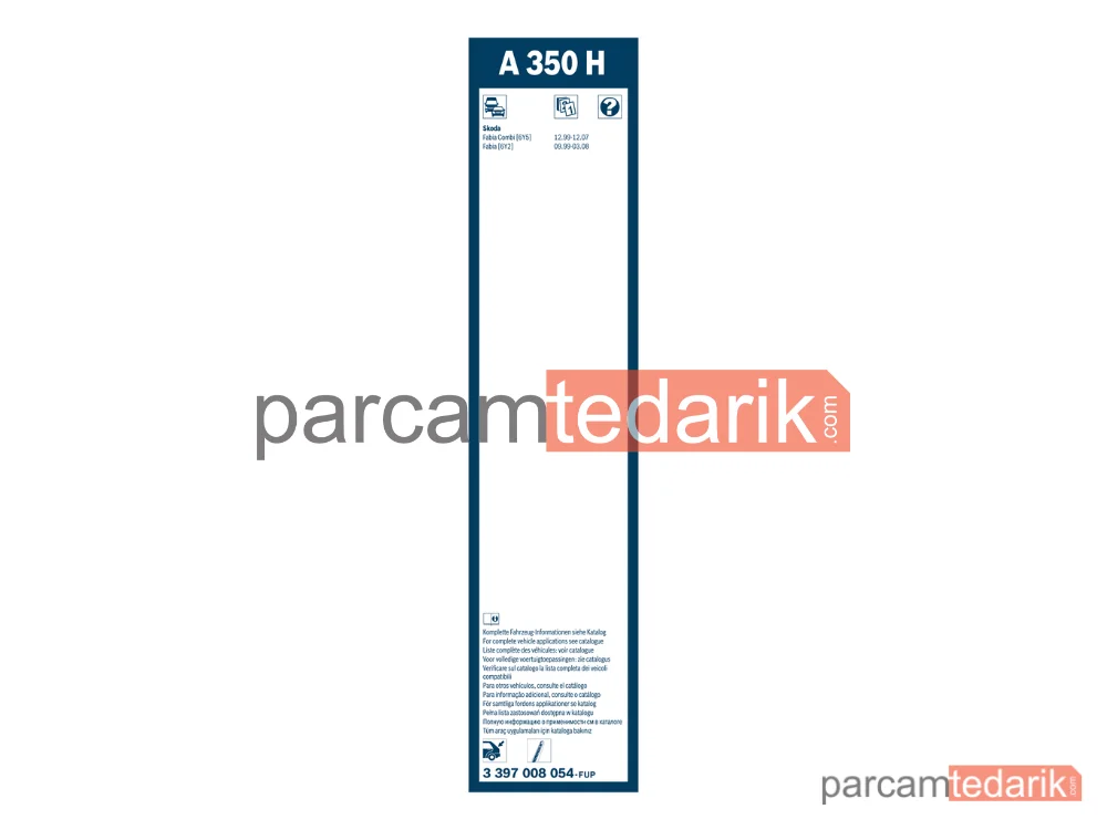 BOSCH 3397008054 | Silecek Süpürgesi (350 mm) — Skoda Fabia I, Skoda Fabia I Combi, Skoda Fabia I Praktik