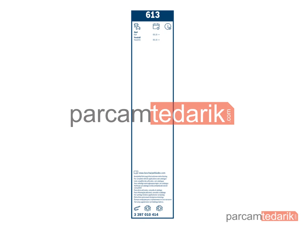 BOSCH 3397010414 | Silecek Süpürgesi — Opel Karl