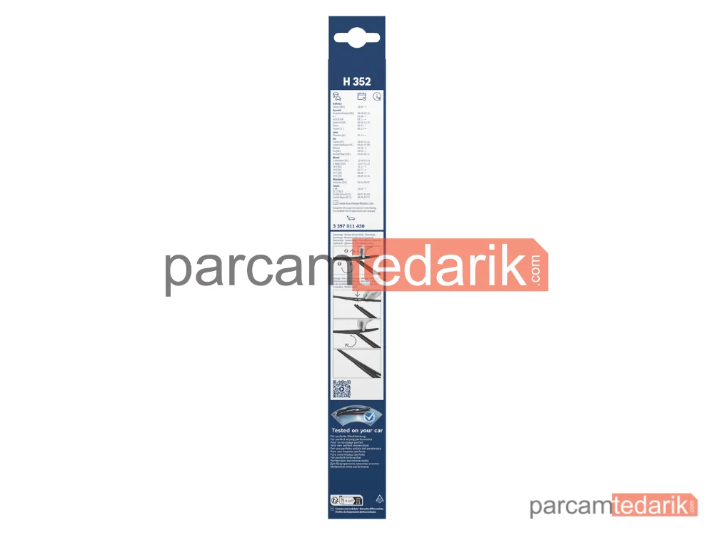 BOSCH 3397011430 | Silecek Süpürgesi (350 mm) — Hyundai Tucson, Mazda CX-5, Hyundai Santa FÉ II