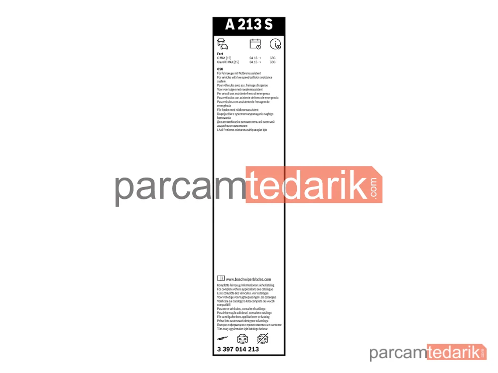 BOSCH 3397014213 | Silecek Süpürgesi (650 mm) — Ford C-Max II, Ford Grand C-Max