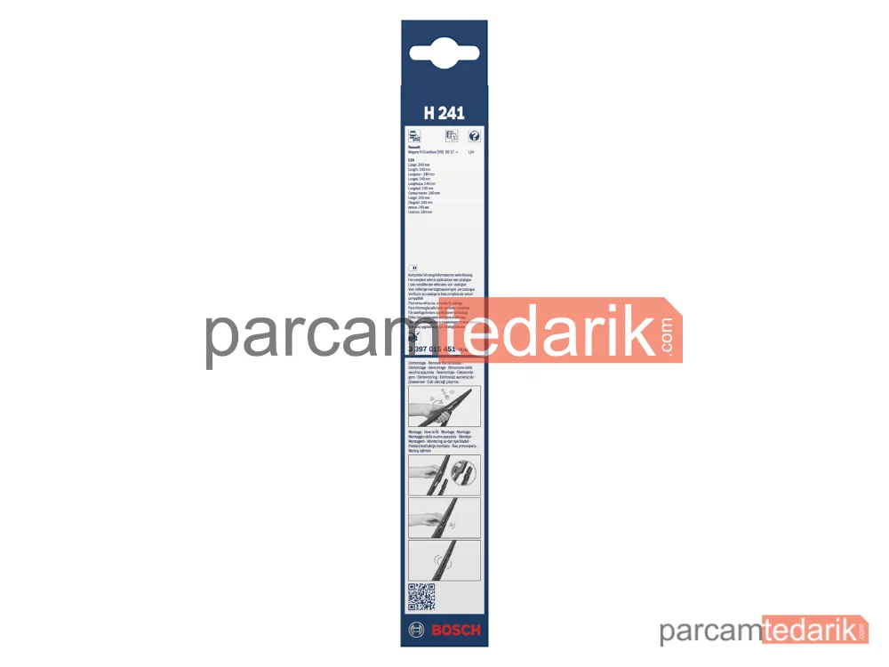 BOSCH 3397015451 | Silecek Süpürgesi (240 mm) — Renault Megane IV, Renault Megane IV Grandtour, Peugeot 5008 II