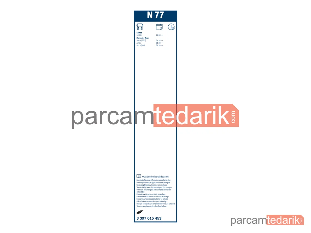 BOSCH 3397015453 | Silecek Süpürgesi (700 mm) — Mercedes-Benz Arocs