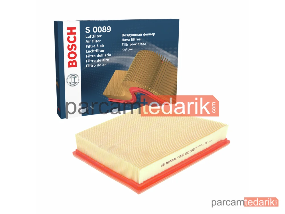 BOSCH F026400089 | Hava Filtresi — Land Rover Range Rover Velar, Jaguar XF Sportbrake, Jaguar XE