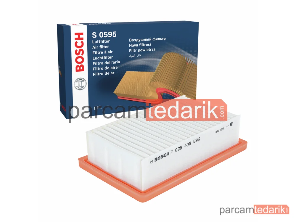 BOSCH F026400595 | Hava Filtresi — Renault Twingo III, Smart Forfour, Smart Fortwo Coupe