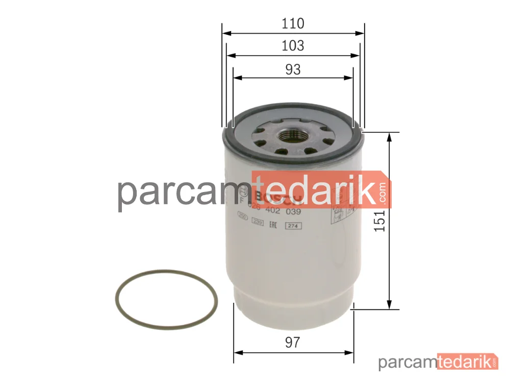 BOSCH F026402039 | Yakıt Filtresi