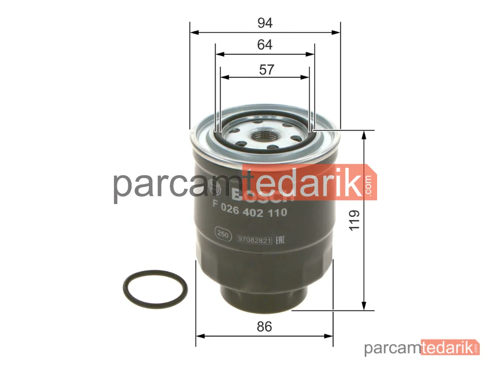 BOSCH F026402110 | Yakıt Filtresi — Toyota Auris, Toyota Avensis