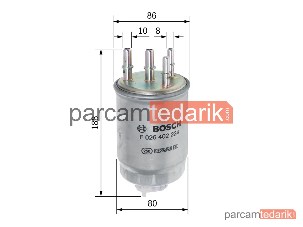BOSCH F026402224 | Yakıt Filtresi — Land Rover Discovery V, Land Rover Range Rover IV