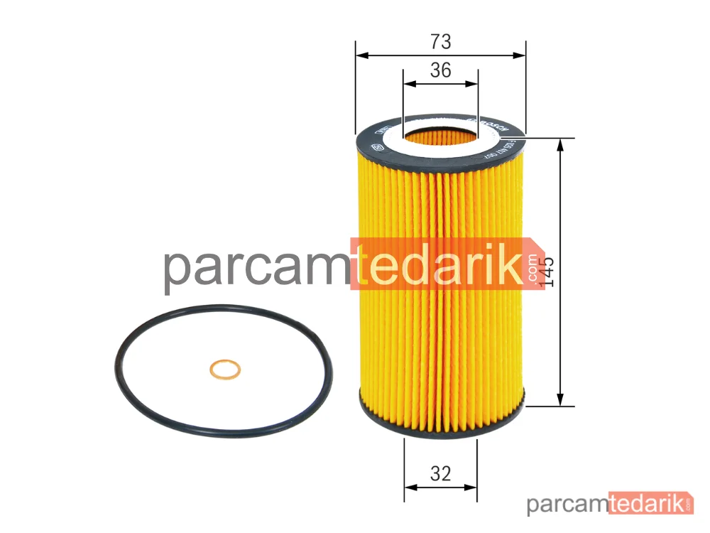 BOSCH F026407007 | Yağ Filtresi — Audi A4 B6, Audi A4 B6 Cabrio, Audi A4 B7
