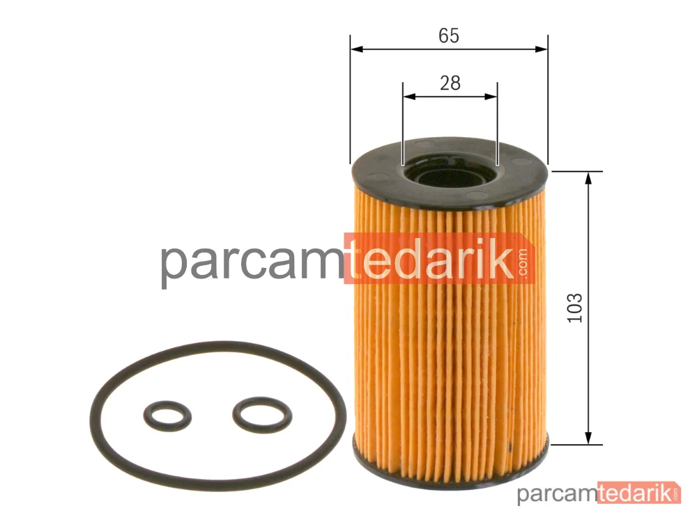 BOSCH F026407023 | Yağ Filtresi — VW Caddy III, VW Caddy III Mpv, VW Passat B7