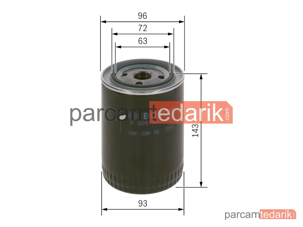 BOSCH F026407083 | Yağ Filtresi — Citroen Jumper III, Fiat Ducato, Peugeot Boxer