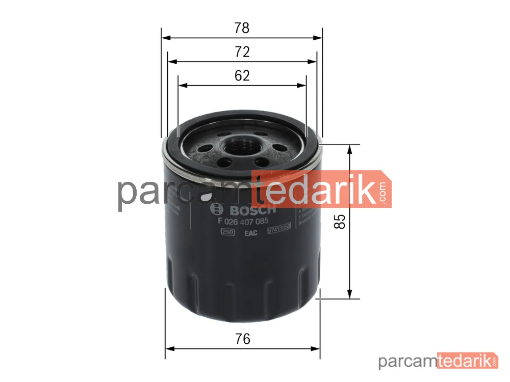 BOSCH F026407085 | Yağ Filtresi — Mazda 6, Mazda CX-5, Mazda 5