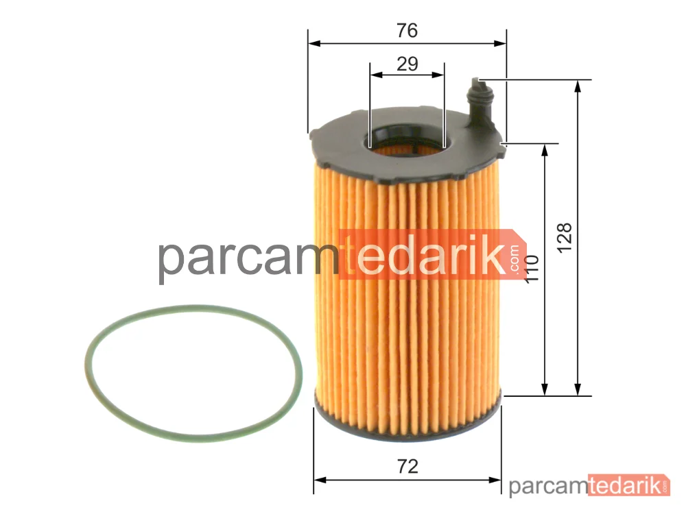 BOSCH F026407122 | Yağ Filtresi — Audi A6 C7, Audi A7, Audi Q5